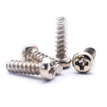 Professional Custom Nickel Plated Cross Pan Head Self tapping Wood Screw with Flat Tail